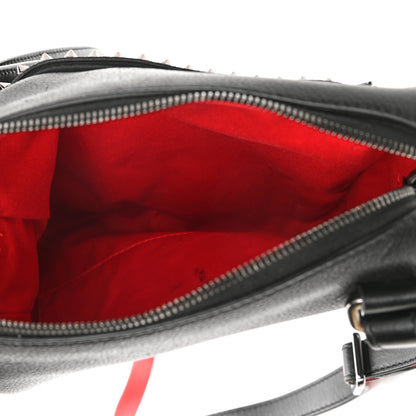 Christian Louboutin Calfskin Spikes Benech Reporter Messenger Black 5 of 10