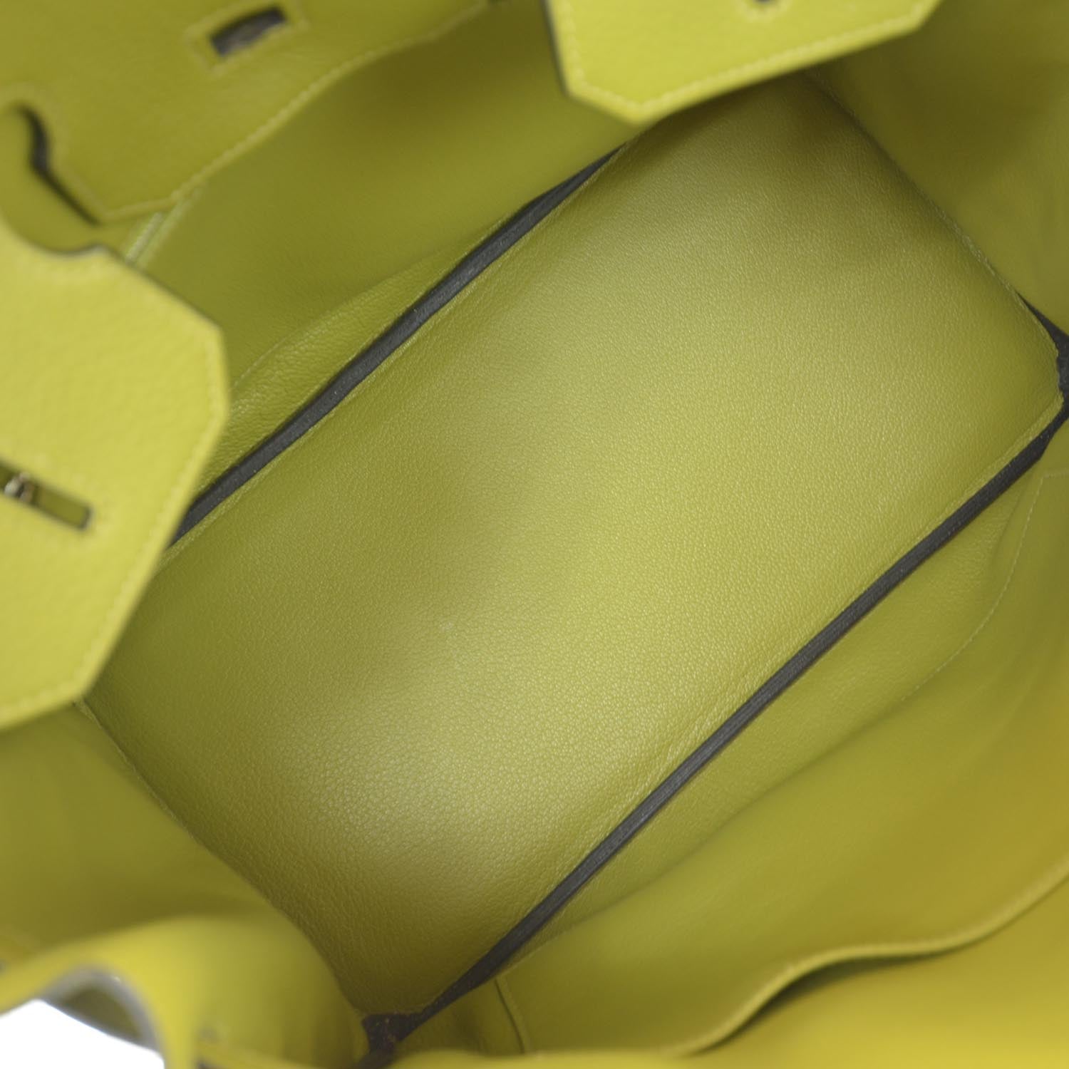 Hermes Taurillon Clemence BIRKIN 35 Vert Chartreuse 9 of 9