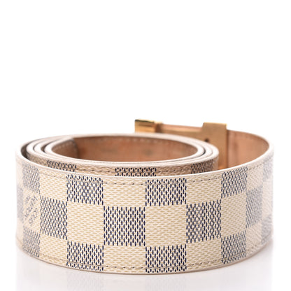 Louis Vuitton Damier Azur LV Initiales Belt 90 36 3 of 11