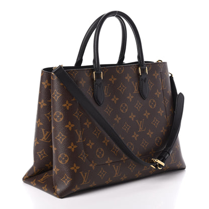 Louis Vuitton Monogram Flower Tote Black 3 of 9