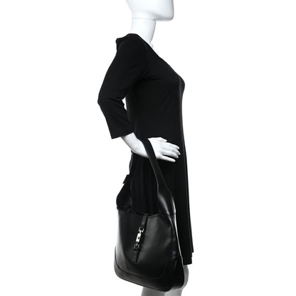 Gucci Calfskin Jackie O Hobo Black 2 of 9
