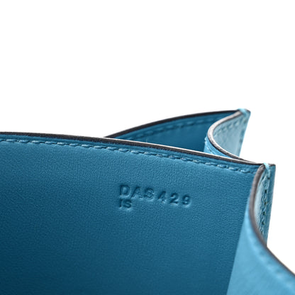 Hermes Epsom Enamel Constance 24 Bleu Du Nord Rouge 7 of 13