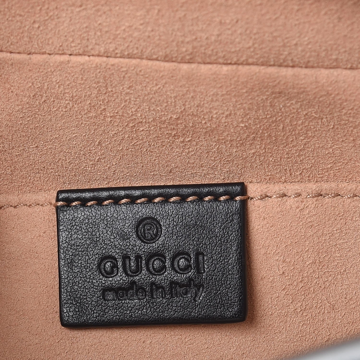 Gucci Calfskin Matelasse Small GG Marmont Chain Shoulder Bag Black 7 of 8