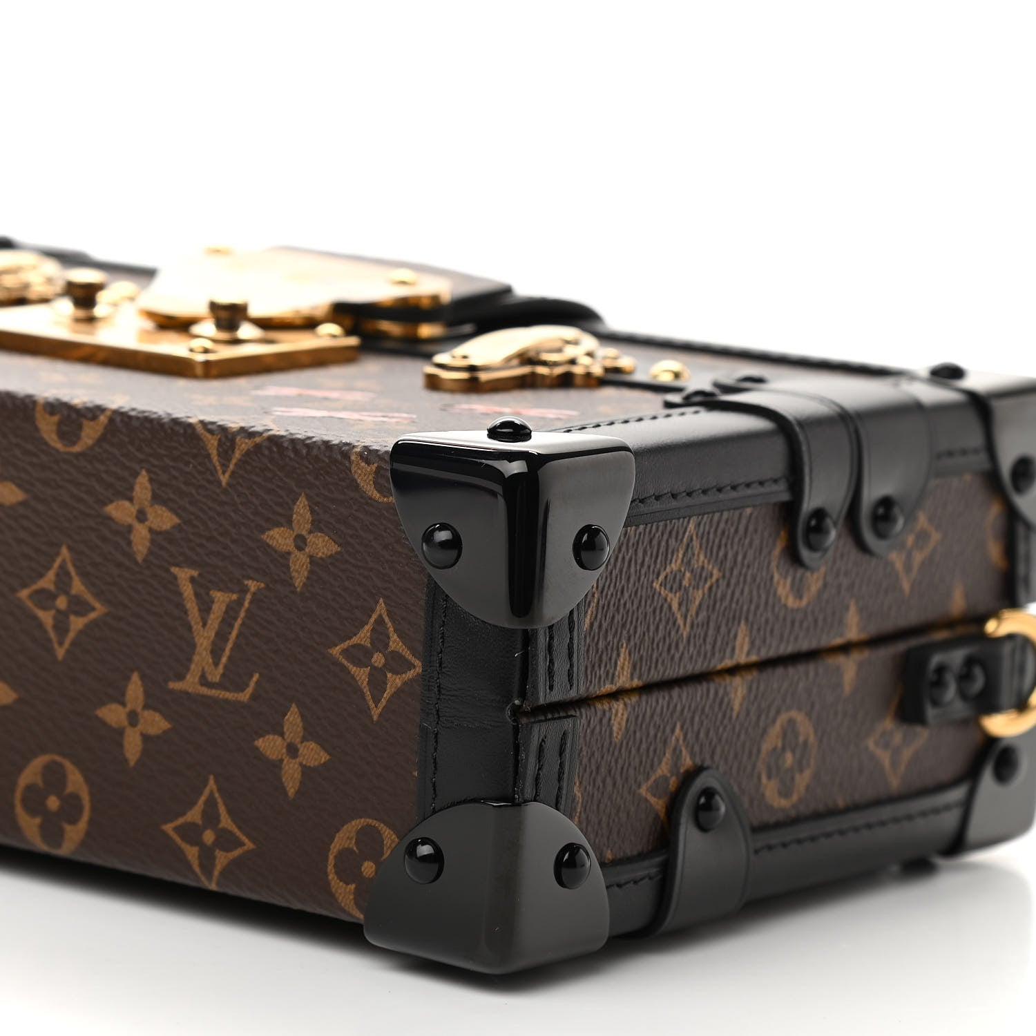 Louis Vuitton Monogram Petite Malle Black 9 of 10