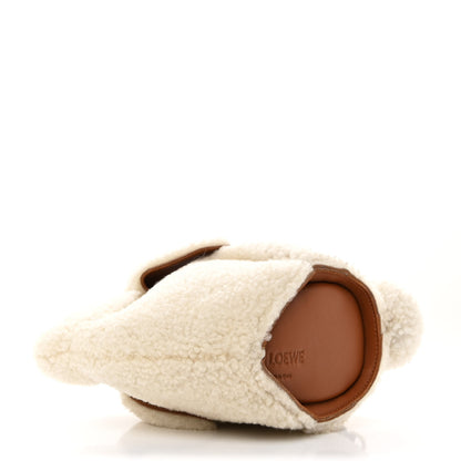 Loewe Shearling Mini Bunny Crossbody Bag Natural 4 of 10