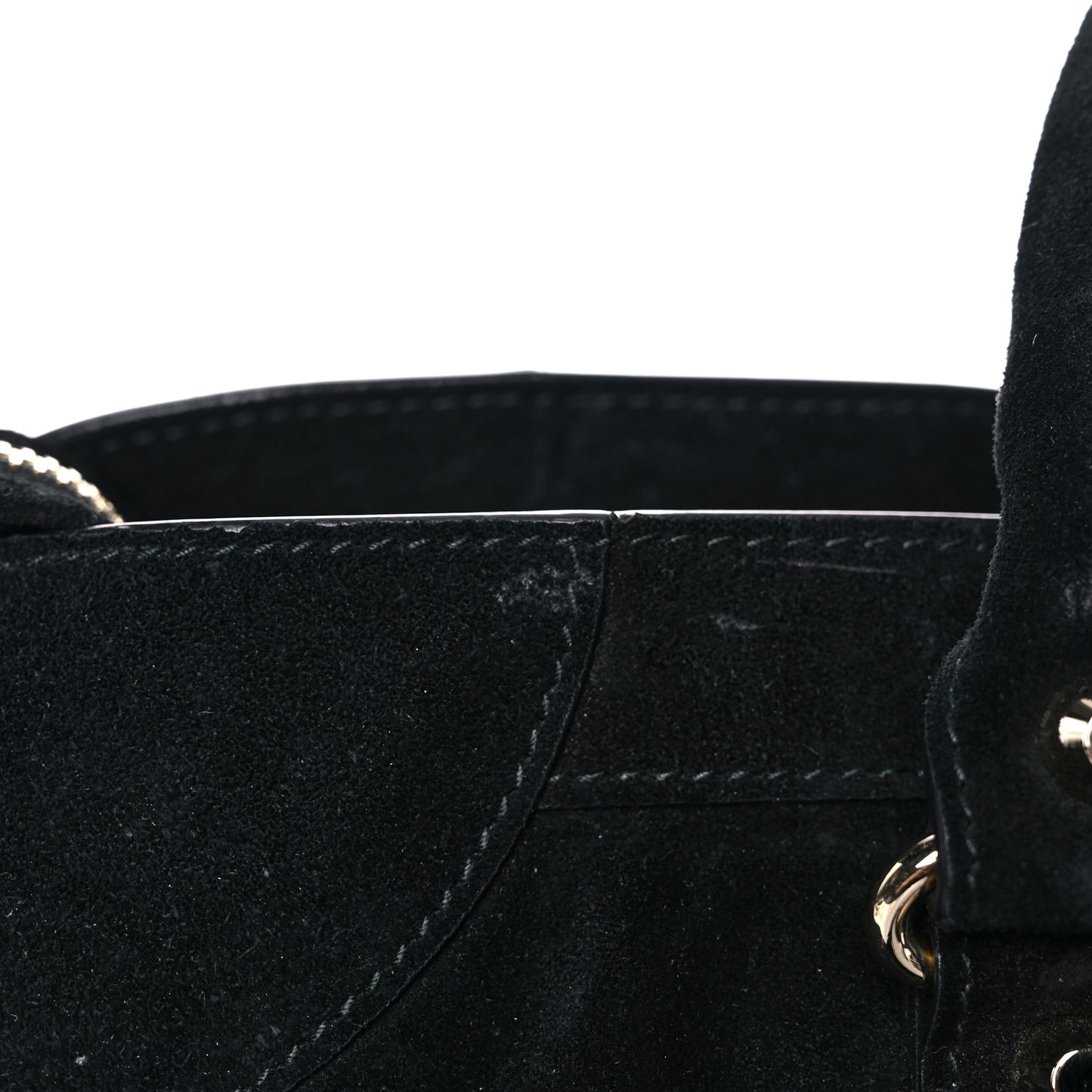 Baby Daim Suede Classic Gold Hardware City Black
