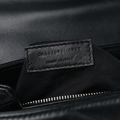 Saint Laurent Calfskin Y Quilted Monogram Toy Loulou Crossbody Bag Black 8 of 13