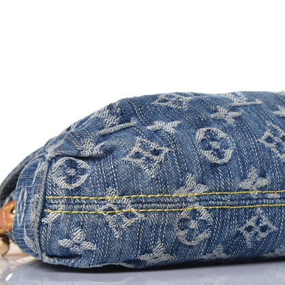 Louis Vuitton Monogram Denim Mini Pleaty Blue 7 of 10