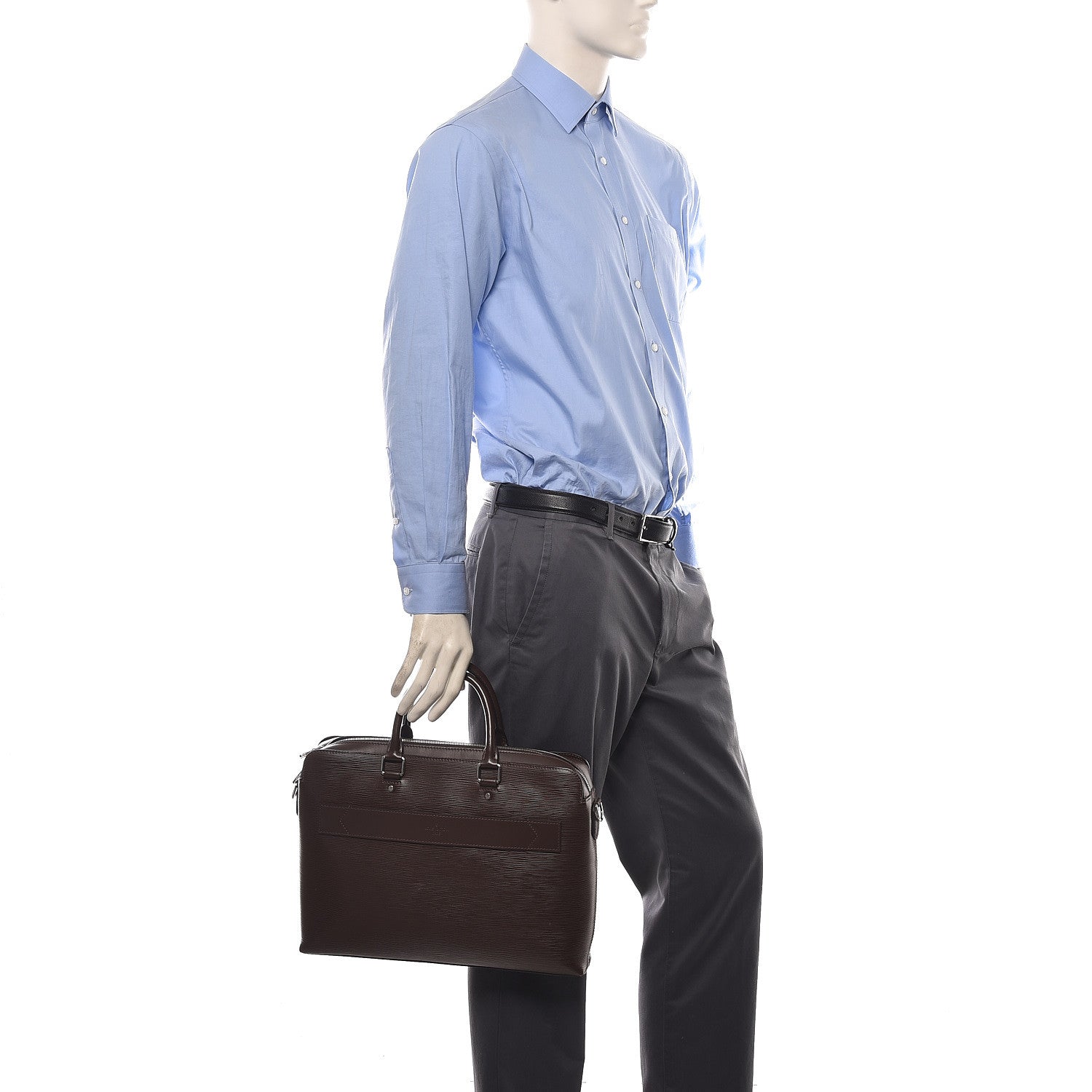 Louis Vuitton Epi Brooks Briefcase Brown 2 of 40