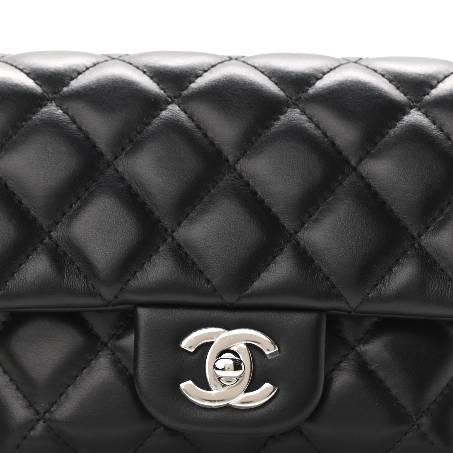 Chanel Calfskin Quilted CC Uniform Flap Belt Bag Black 8 of 10