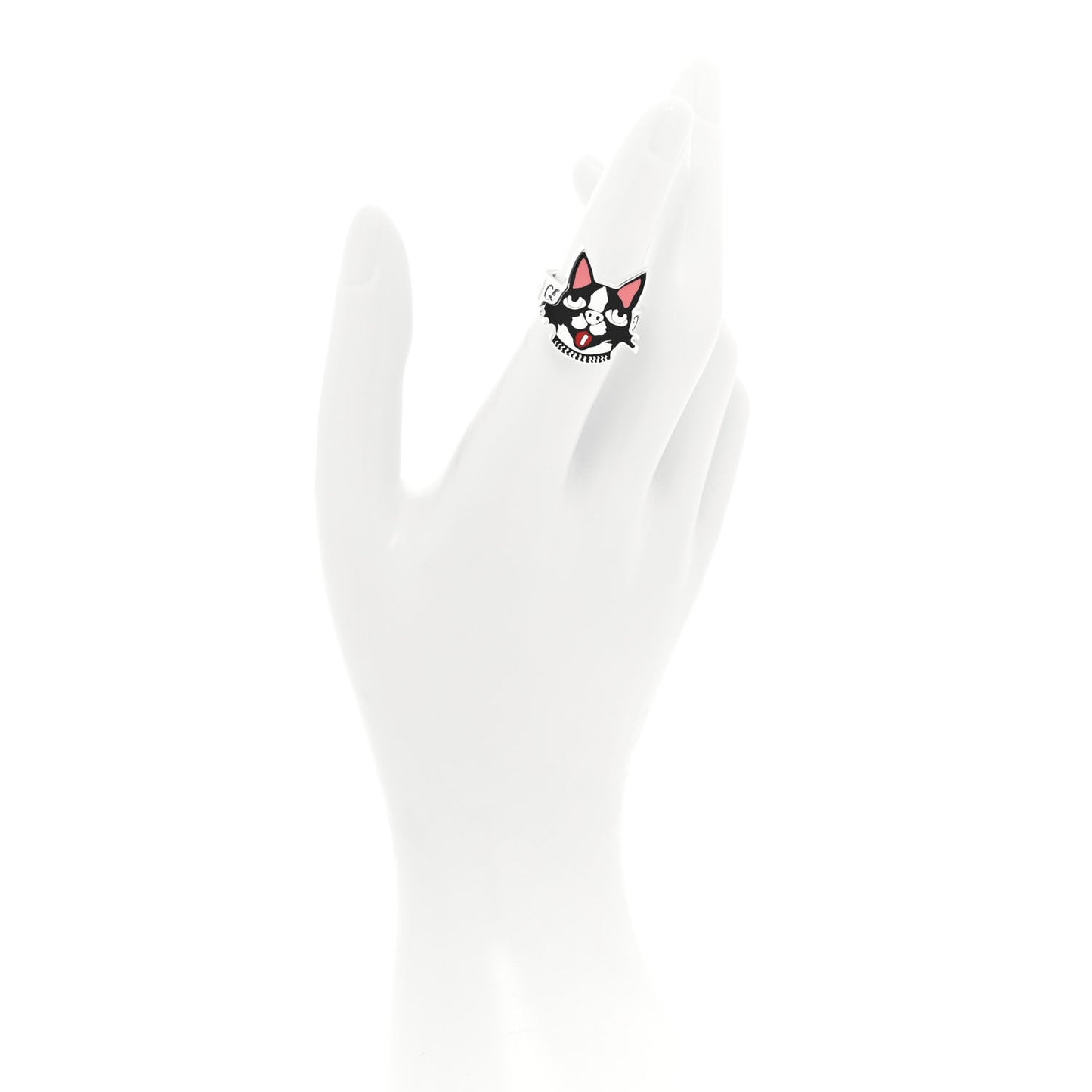 Sterling Silver Enamel Bosco Ring 52 6