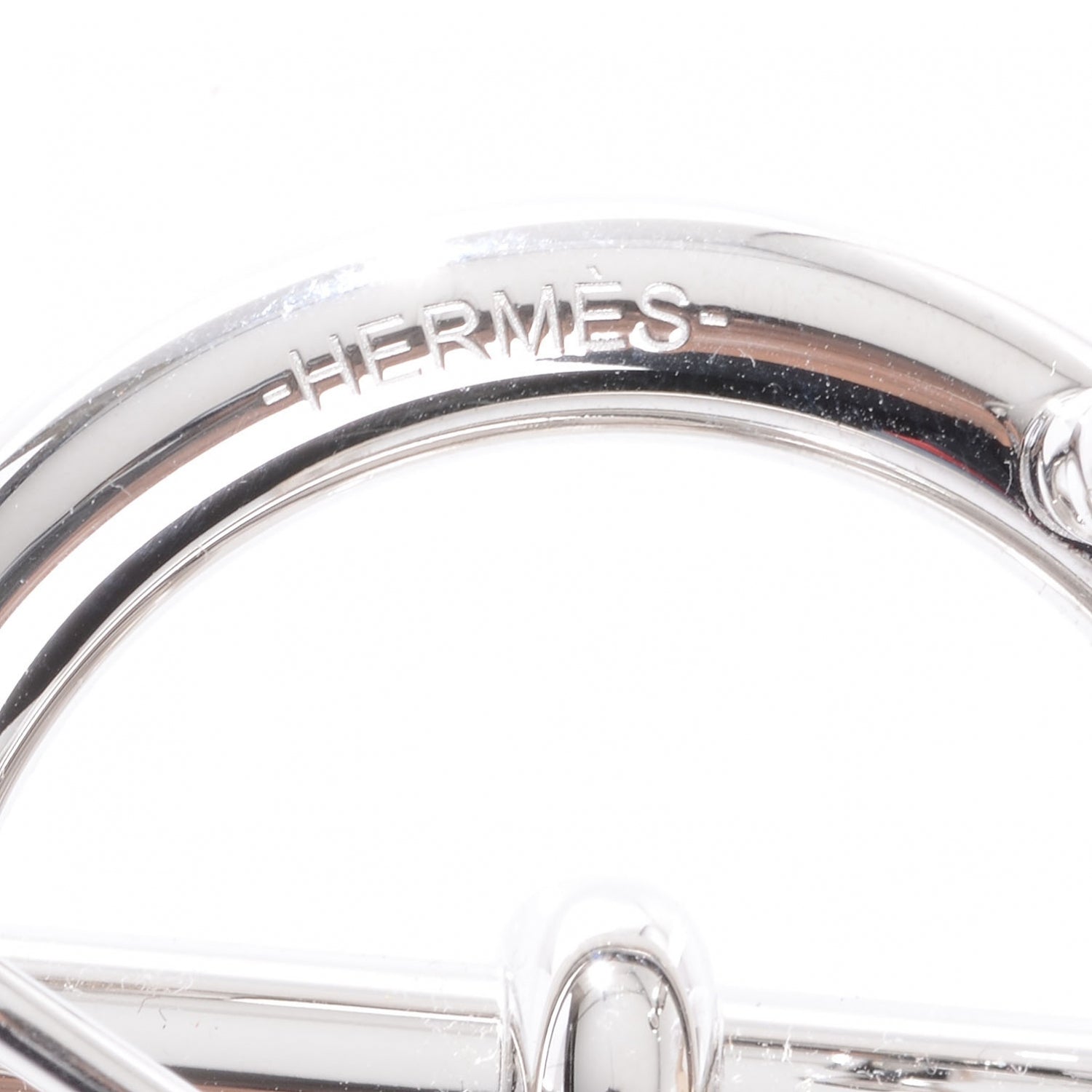 Hermes Palladium 32mm Glenan Belt Buckle Silver 6 of 6
