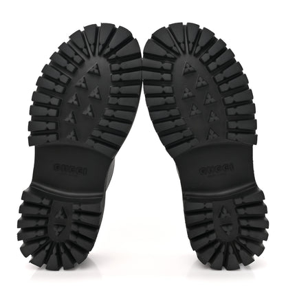 Gucci Rubber GG Monogram Perforated Elea Platform 55mm Lug Sole Sandals 40 Black 5 of 8