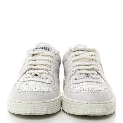 Chanel Calfskin CC Womens Sneakers 38 White 2 of 10