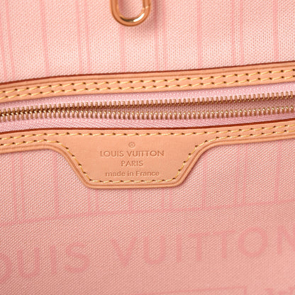 Louis Vuitton Damier Azur Neo Neverfull MM Rose Ballerine 6 of 9
