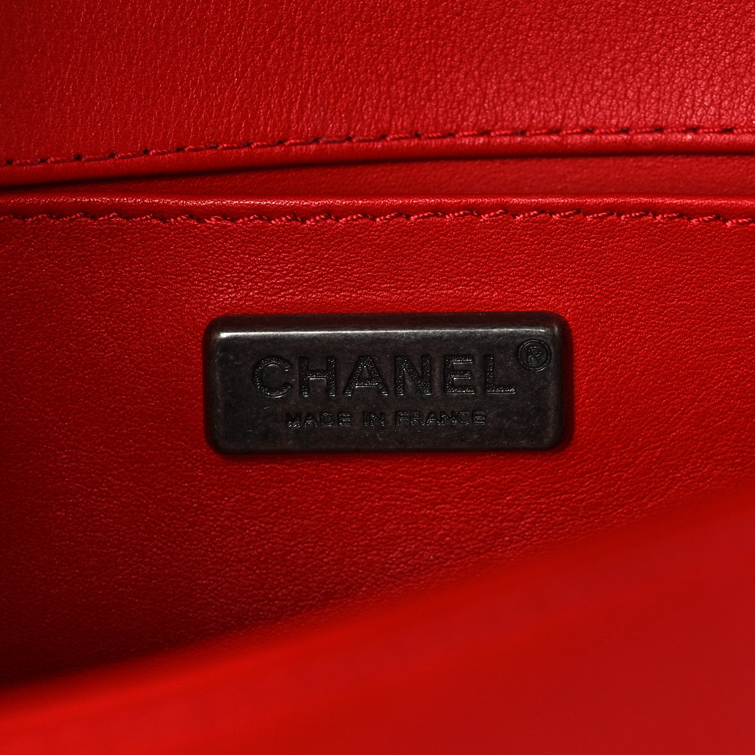 Chanel Galuchat Stingray Small Boy Flap Red 6 of 9