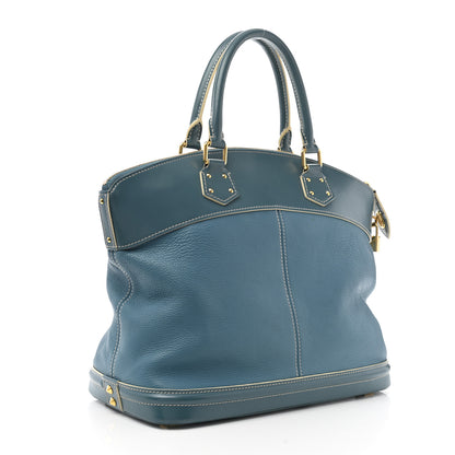 Louis Vuitton Suhali Lockit MM Blue 3 of 14