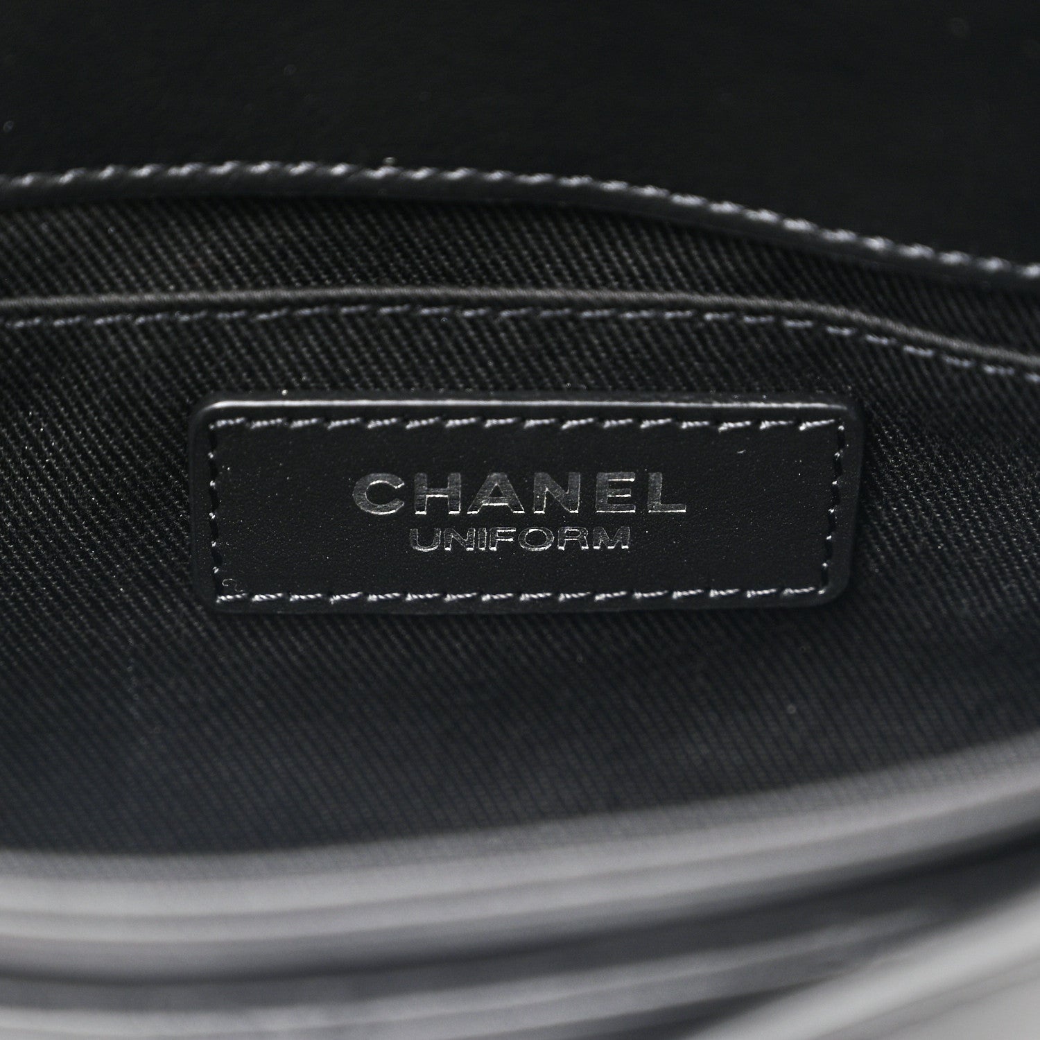 Chanel Calfskin Quilted CC Uniform Flap Belt Bag Black 6 of 11