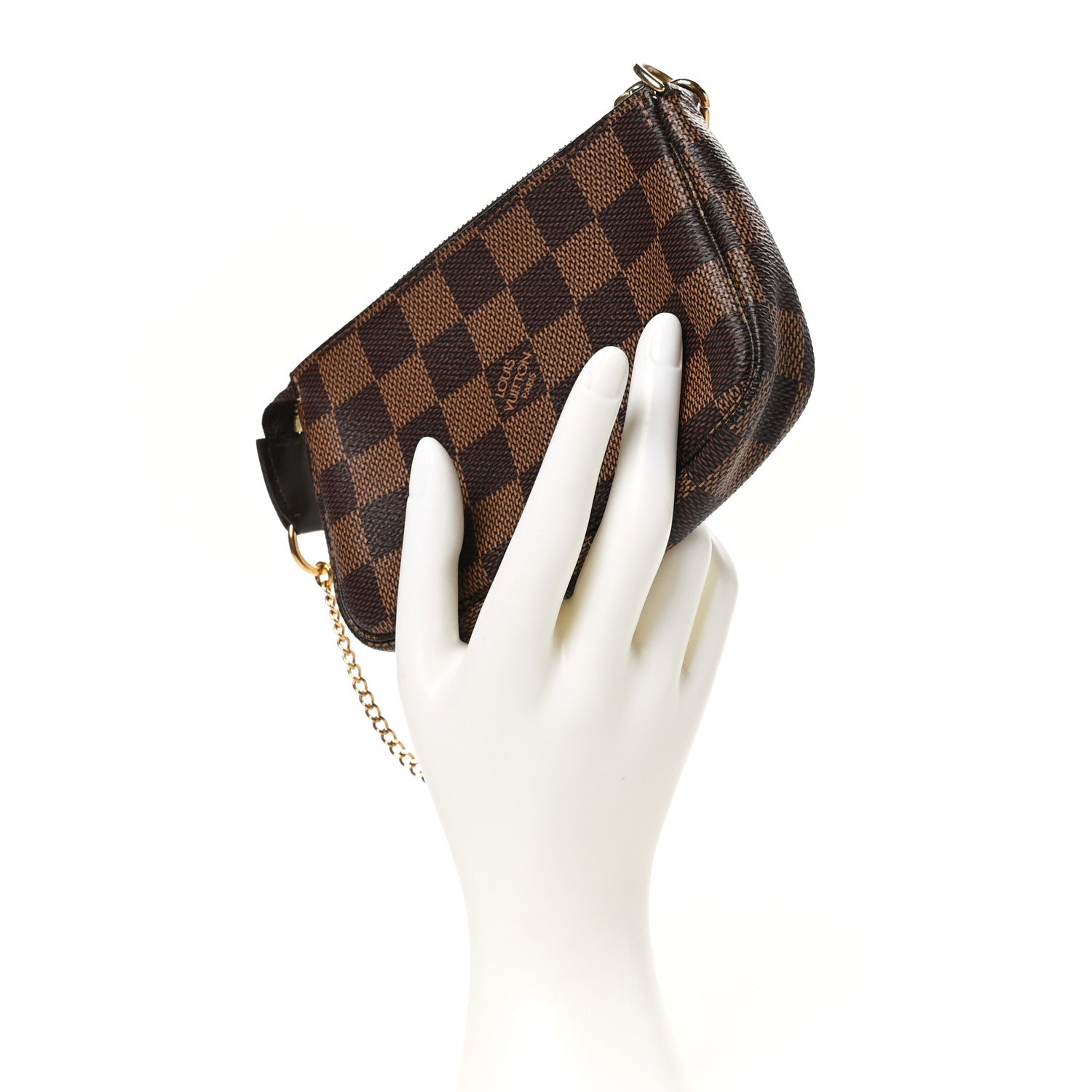 Louis Vuitton Damier Ebene Mini Pochette Accessories 2 of 10