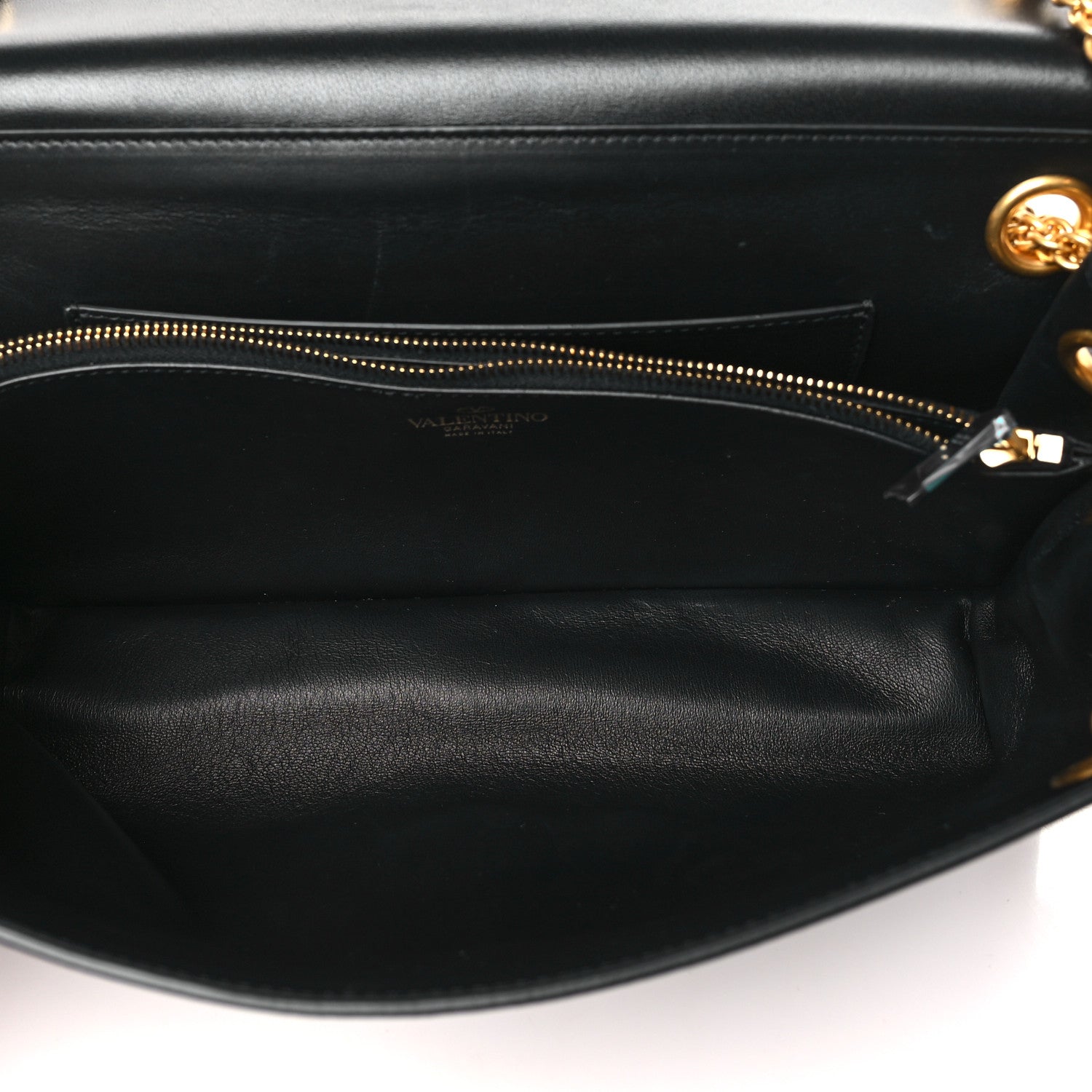 Valentino Garavani Nappa Stud Sign Shoulder Bag Black 5 of 9