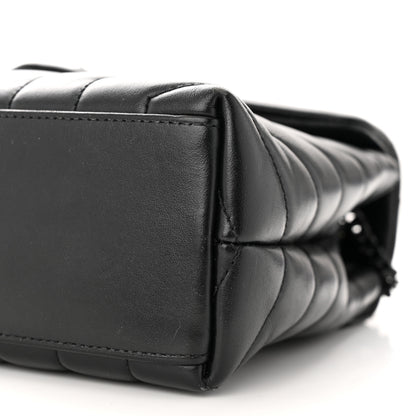Saint Laurent Calfskin Y Quilted Monogram Monochrome Small Loulou Chain Satchel Black 11 of 11