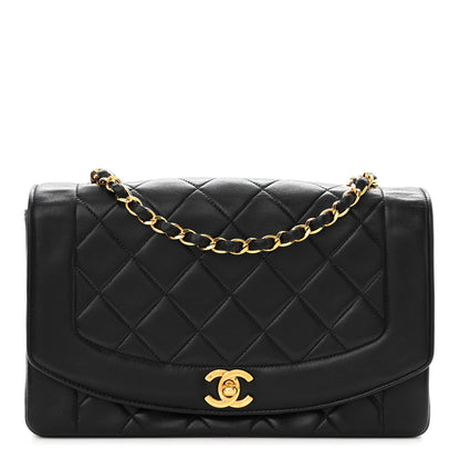 Chanel Lambskin Quilted Medium Single Flap Black 1 of 10