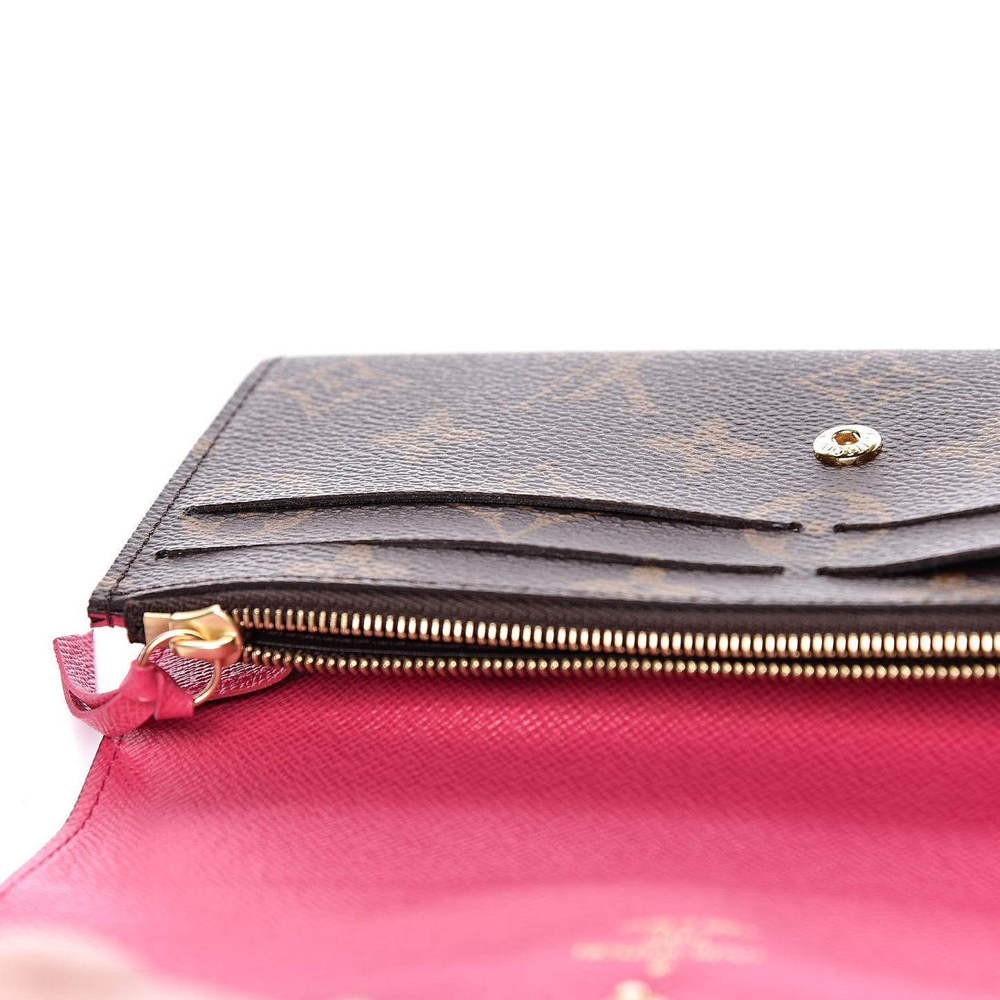 Monogram Emilie Wallet Hot Pink
