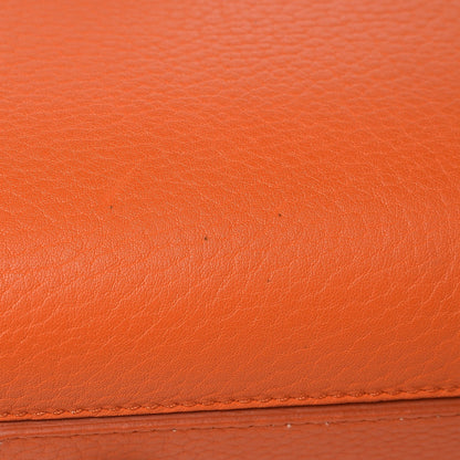 Celine Crisped Calfskin Mini Tie Knot Tote Burnt Orange 9 of 9