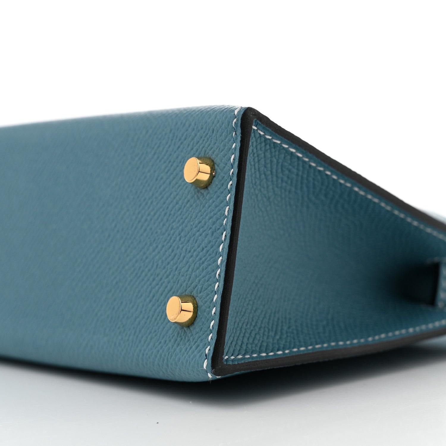 Hermes Epsom Mini Kelly Sellier 20 New Blue Jean 10 of 11