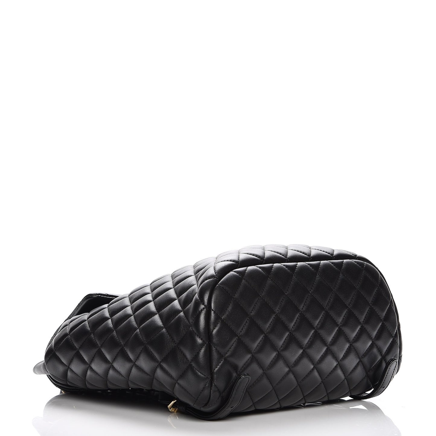 Lambskin Quilted Large Urban Spirit Backpack Black