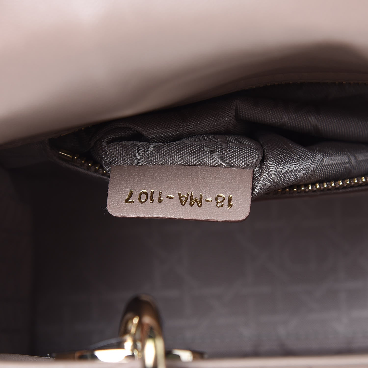 Christian Dior Lambskin Cannage Small Lucky Badges My Lady Dior Taupe 7 of 13