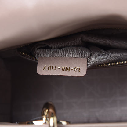 Christian Dior Lambskin Cannage Small Lucky Badges My Lady Dior Taupe 7 of 13