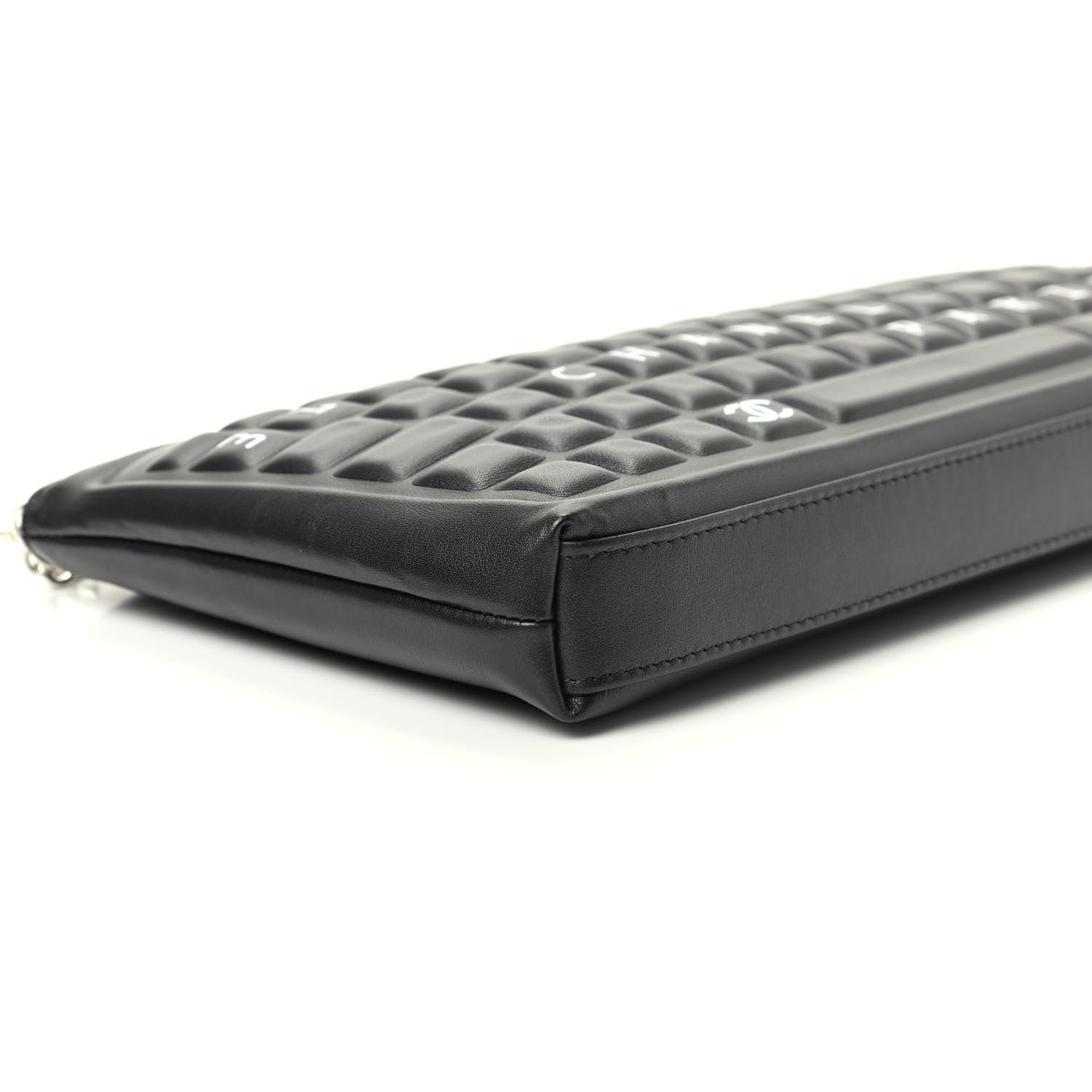 Chanel Metallic Calfskin Keyboard Pouch Black 6 of 10