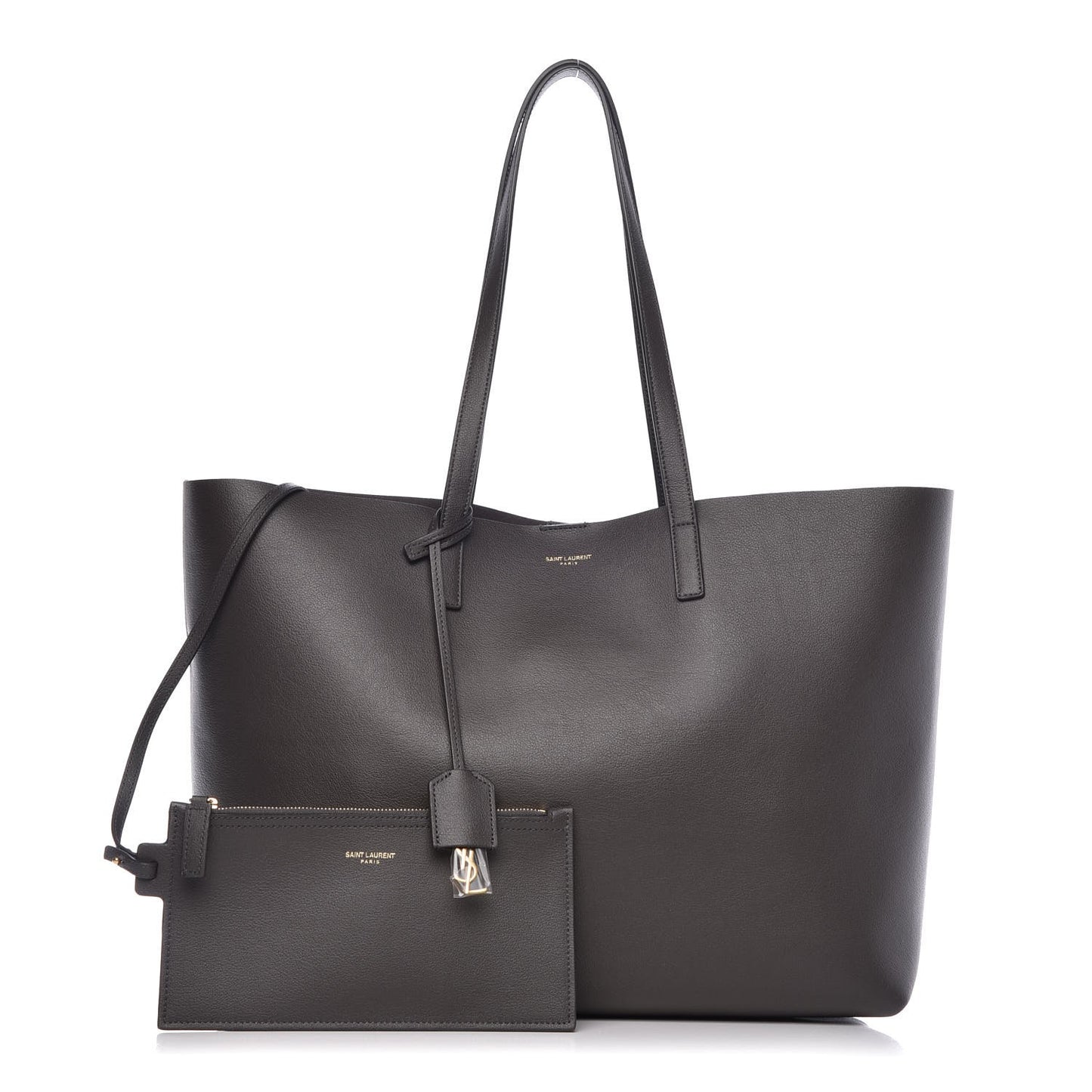 Calfskin Large Shopping Tote Storm