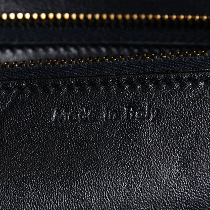 Celine Smooth Calfskin Large Classic Box Flap Bag Navy 7 of 10