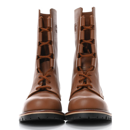 Christian Dior Calfskin Dior Quest 35mm Hiking Boots 37.5 Golden Saddle 2 of 4