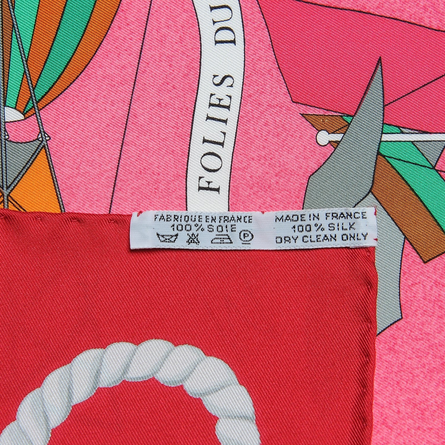 Hermes Silk Les Folies Du Ciel Scarf 90 7 of 7
