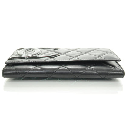 Chanel Calfskin Quilted Cambon Flap Wallet Black 4 of 9