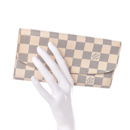 Louis Vuitton Damier Azur Emilie Wallet 2 of 7