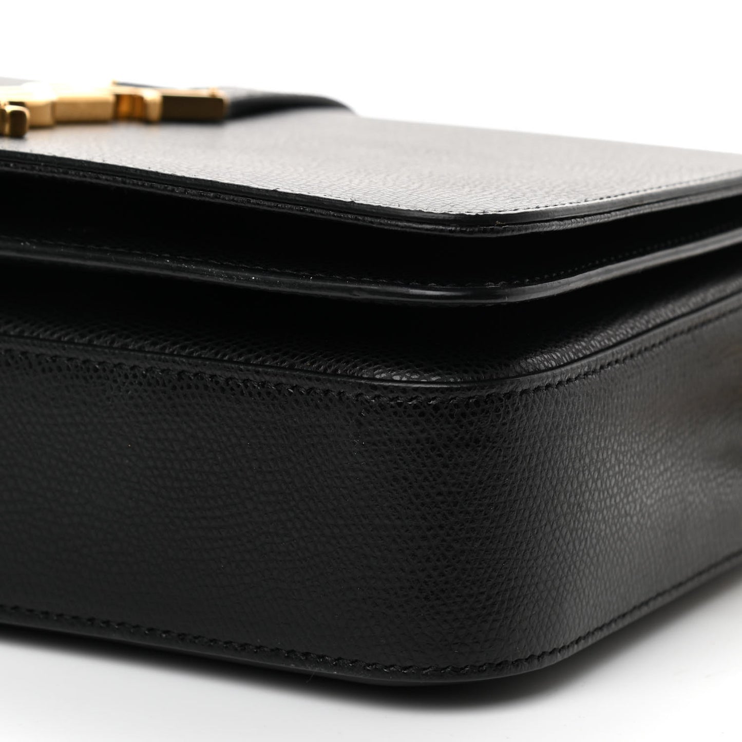 Textured Calfskin Medium Classic Monogram Universite Bag Black