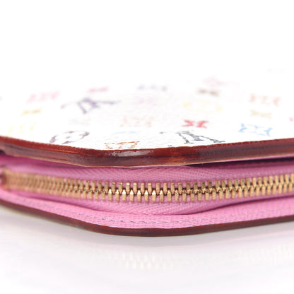 Louis Vuitton Monogram Multicolor Insolite Wallet White Litchi 9 of 10