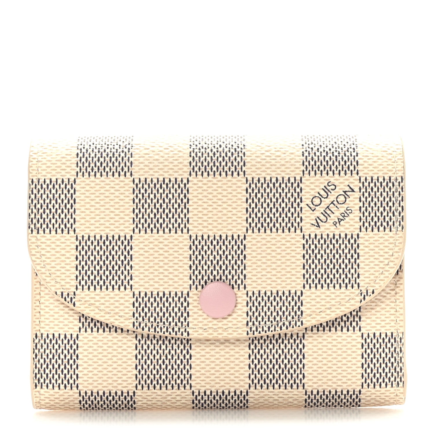 Louis Vuitton Damier Azur Rosalie Coin Purse Rose Ballerine 1 of 7