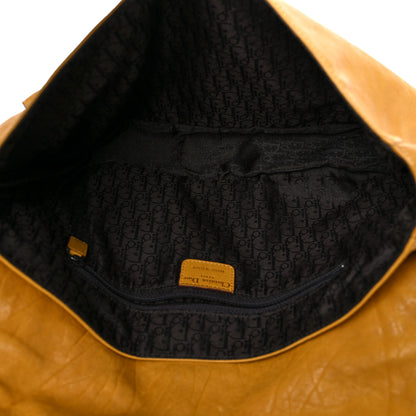 Christian Dior Calfskin Medium Gaucho Double Saddle Bag Yellow 5 of 26
