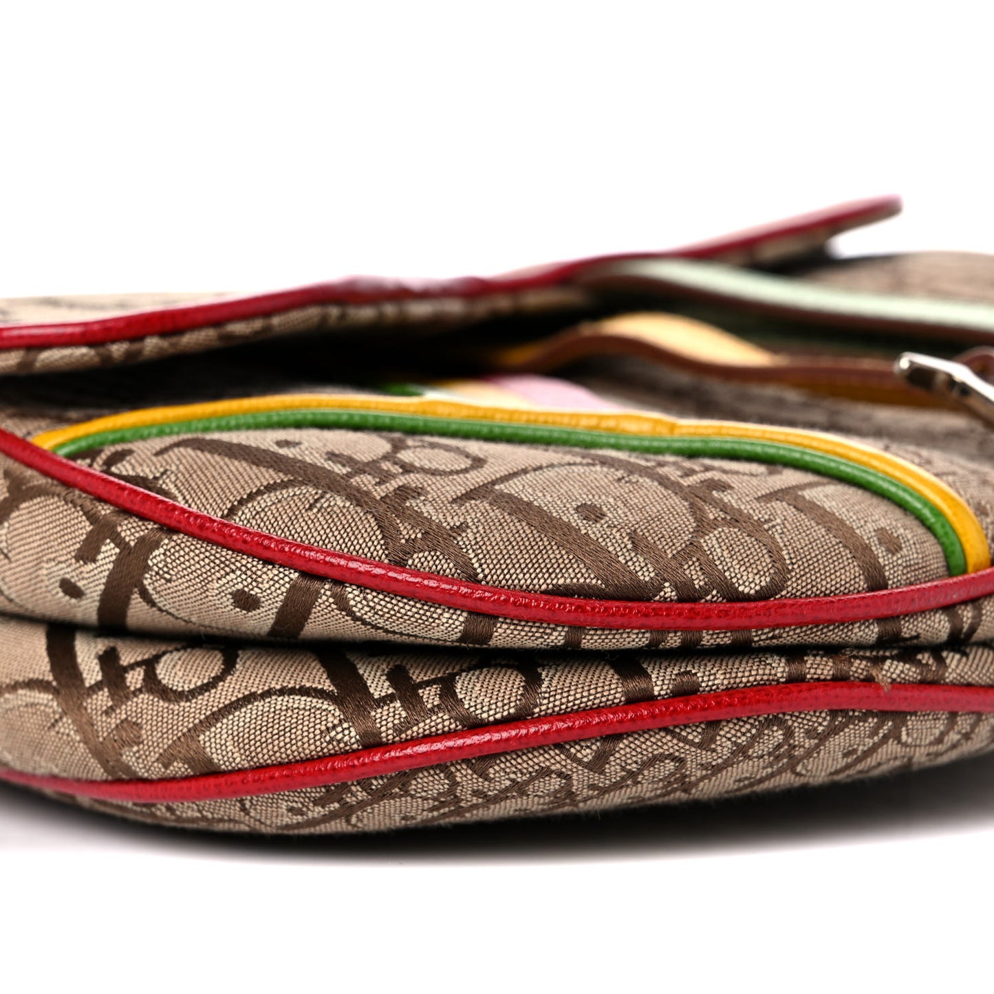 Monogram Rasta Saddle Bag Beige