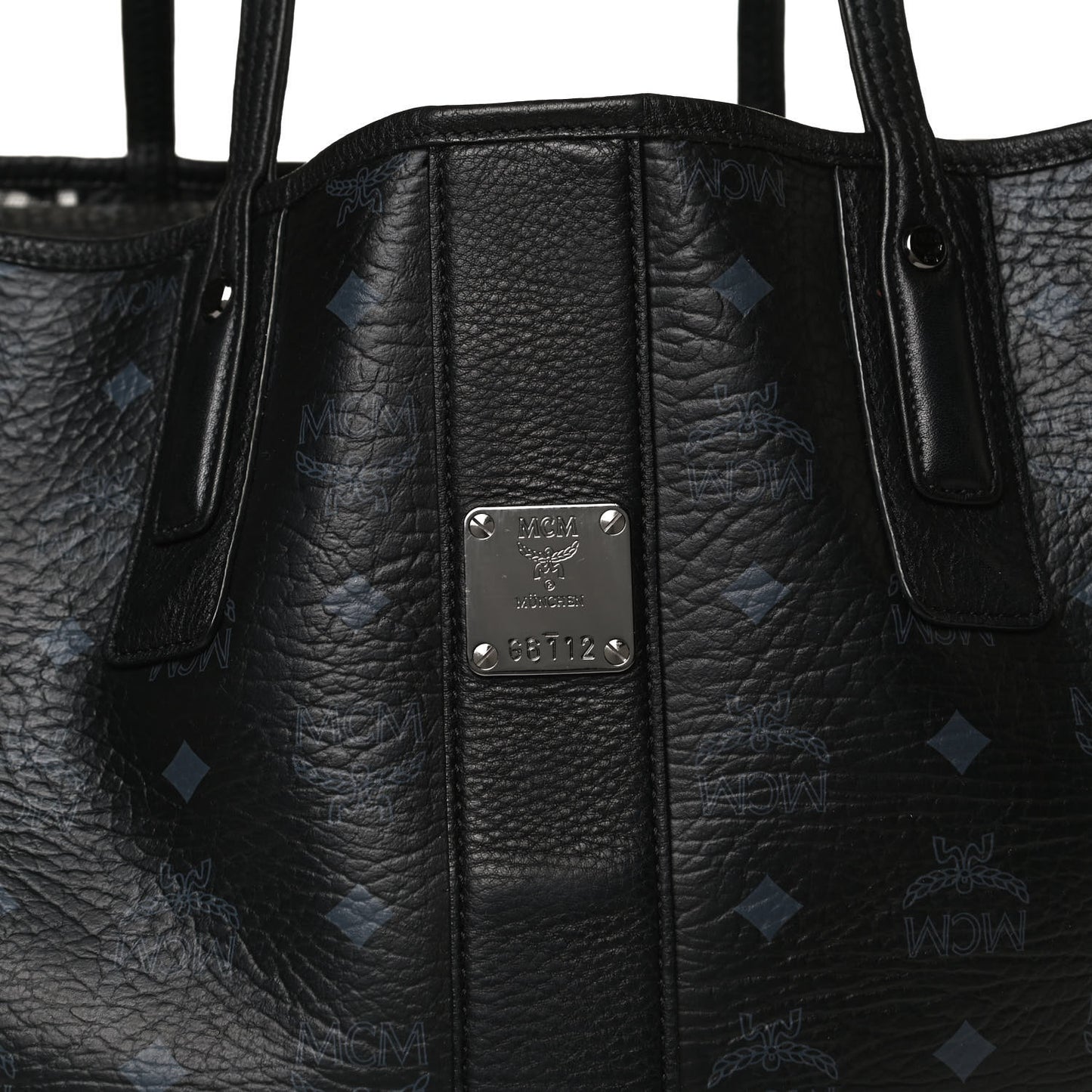 Visetos Medium Liz Reversible Shopper Tote Black