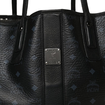 MCM Visetos Medium Liz Reversible Shopper Tote Black 13 of 20
