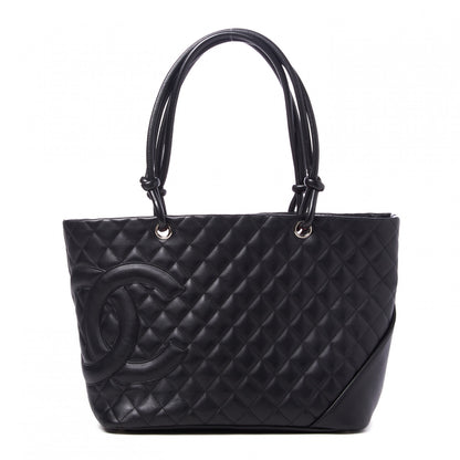 Chanel Calfskin Quilted Large Cambon Tote Black 1 of 8