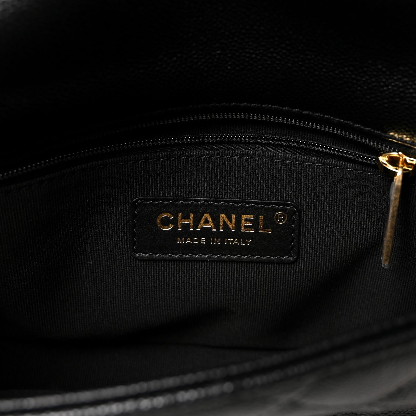 Caviar Quilted Mini CC You Flap Black