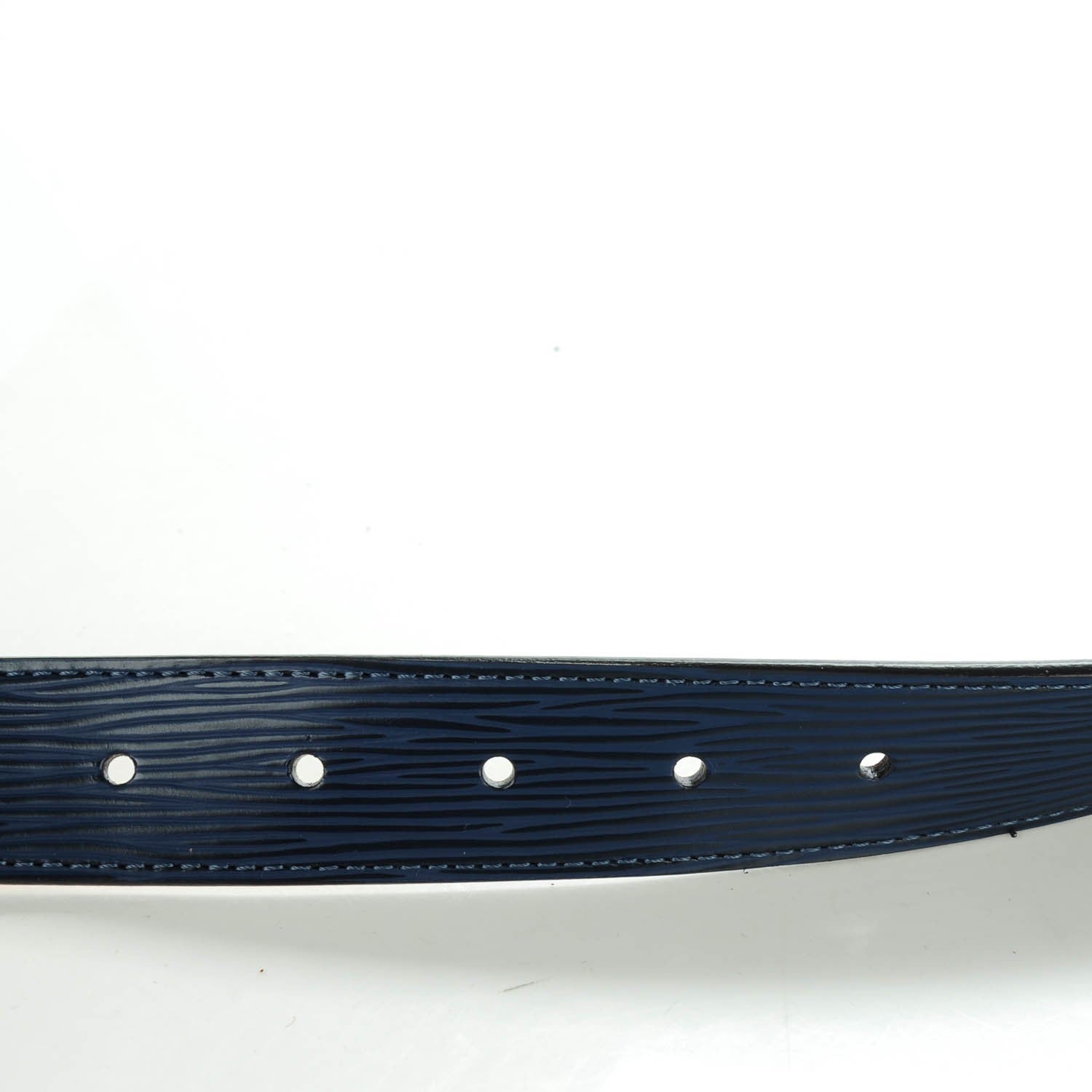 Louis Vuitton Epi LV Initiales Belt 85 34 Indigo 7 of 8