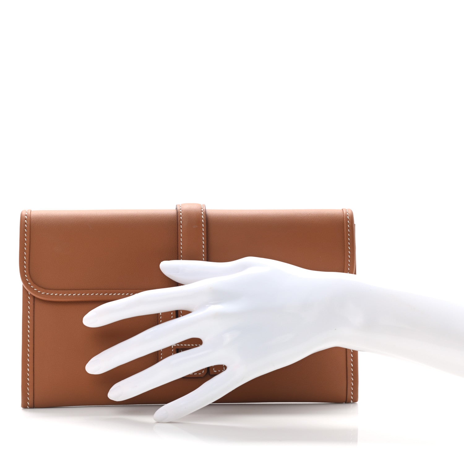 Hermes Swift Jige Duo Clutch Gold 2 of 10